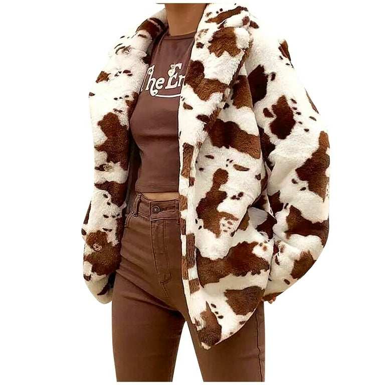 Cow clearance print coat