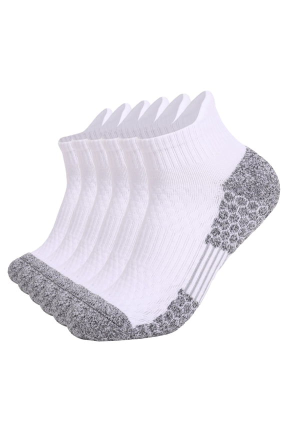 Women's Thickened Towel Bottom Hiking Socks 6 Pack Mid Tube Sweat Absorbing Sports Running Socks For Outdoor Activities