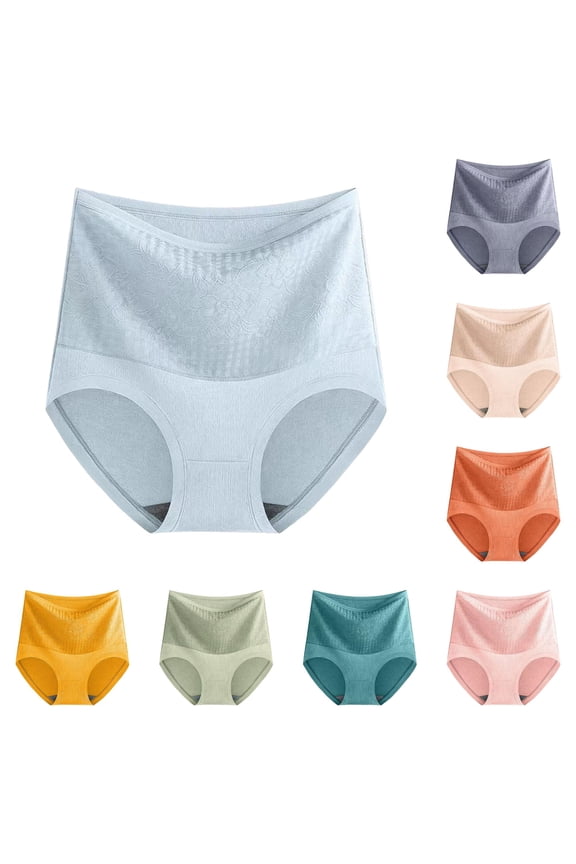 Women’s Thickening and Fleecing Thermal Underwear High Waists Underwear for Women Girls Open Gusset Panties L