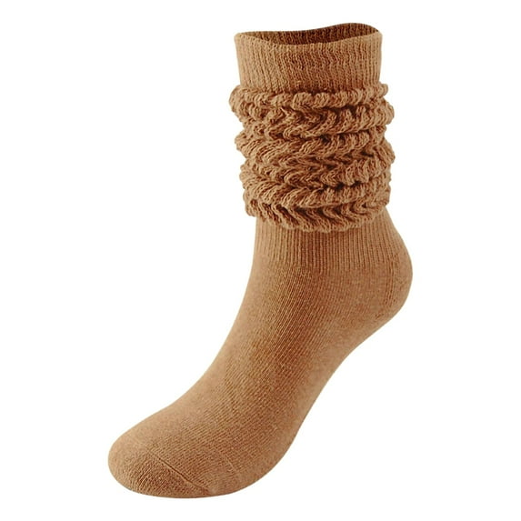 Women's Thigh High Slouch Boot Socks - Soft Scrunch Design, Cotton Spandex Blend, Stretchy Lightweight for Winter/Fall