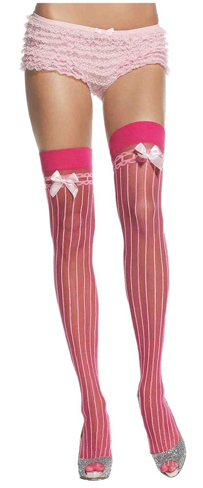 Women's Thigh-Highs With Vertical Stripes