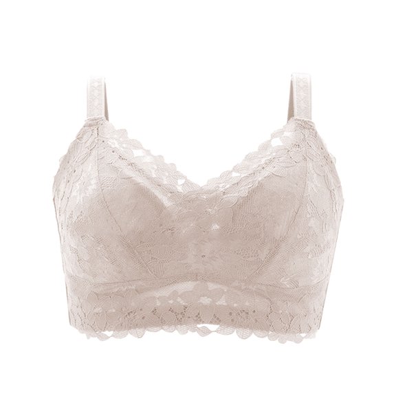 Women's Thin Bra Minimize Sagging Smoothing Side Support Comfortable Wire Lingerie for Everyday Wear