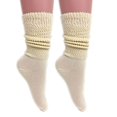 thumbnail image 1 of Women’s Thin Cotton Slouch Socks – Lightweight & Breathable Scrunch Ankle Socks, 1 Pair (Fits Shoe Size 9-11), Casual Wear, Dance, Machine Washable, 1 of 6