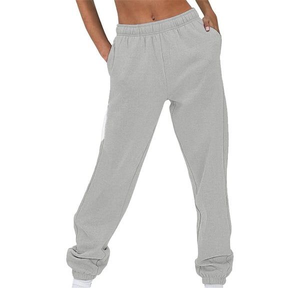Women's Thin High Waisted Loose Sweatpants Comfortable High Waisted Jogging Pants With Pockets Casual Sweatpants