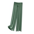 thumbnail image 1 of Women's Thin Ice Silk Wide Leg Pants, Loose Casual Sports Trousers, Slimming Versatile Wear for Summer, Travel and Everyday Comfort,Dark Green,2XL, 1 of 2