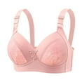 thumbnail image 1 of Women's Large Size Thin Comfort Bra Non Underwire Adjustable Support for Middle and Elderly, 1 of 6