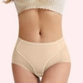 thumbnail image 1 of Women's Thin Mid Waist Postpartum Briefs, Waist Closing And Hip Lifting Underwear, Mesh Breathable Pure Women's Underwear, Waistband Beauty, 1 of 7