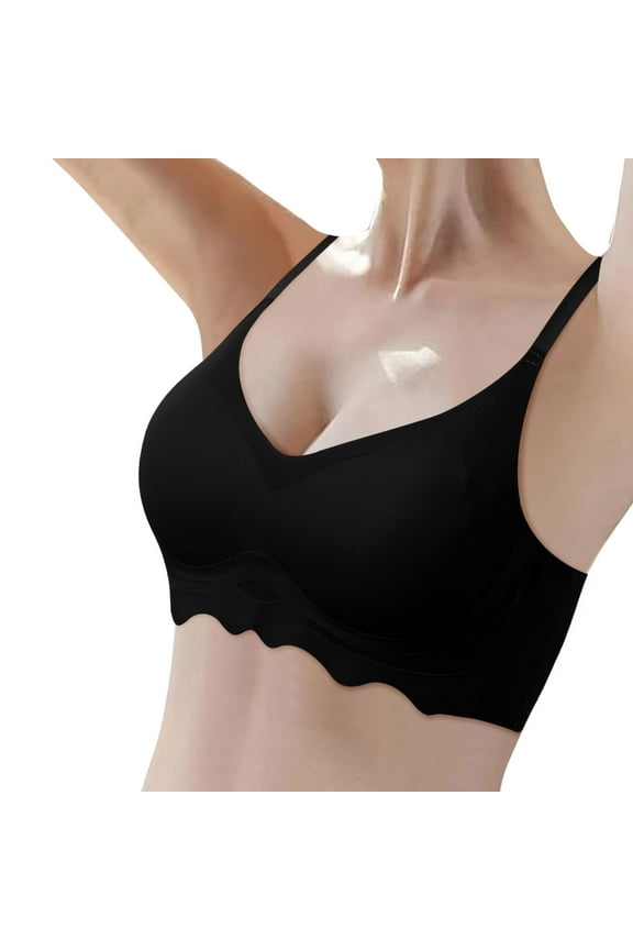 Women's Thin Seamless Soft Support Bra: Wireless, Nylon & Spandex, Smooths Back, All-weather Wear