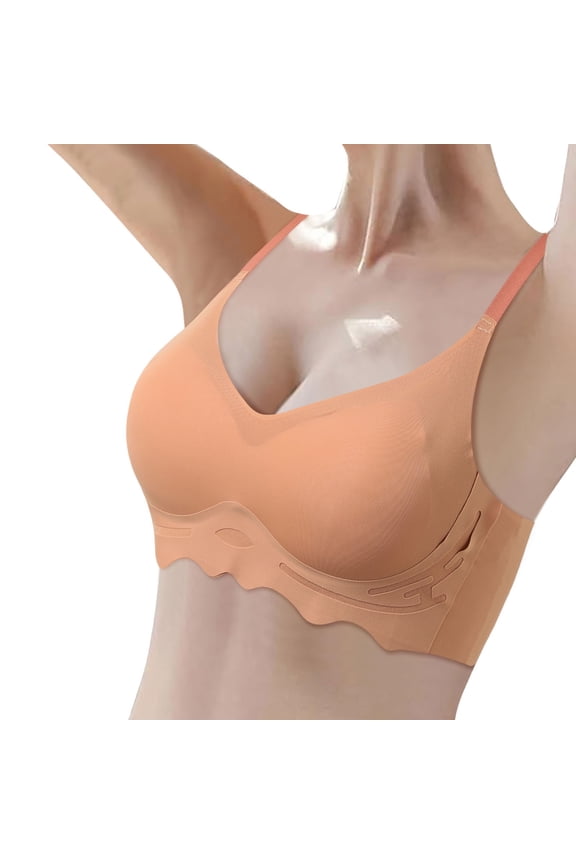 Women's Thin Seamless Soft Support Bra: Wireless, Nylon & Spandex, Smooths Back, All-weather Wear