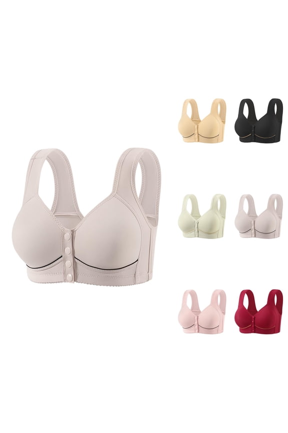 Women's Thin Seamless Soft Support Bra with Fixed Half Cups for Large Chest – Breathable, Comfortable Vest-Style Undergarment