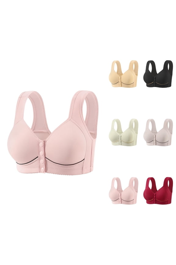 Women's Thin Seamless Soft Support Bra with Fixed Half Cups for Large Chest – Breathable, Comfortable Vest-Style Undergarment