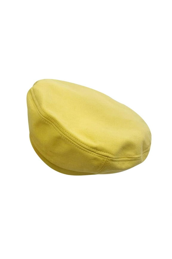 Women's Thin Summer Beret - British Retro Painter Hat, Korean Style Trendy,Yellow,One Size,KLOY2K