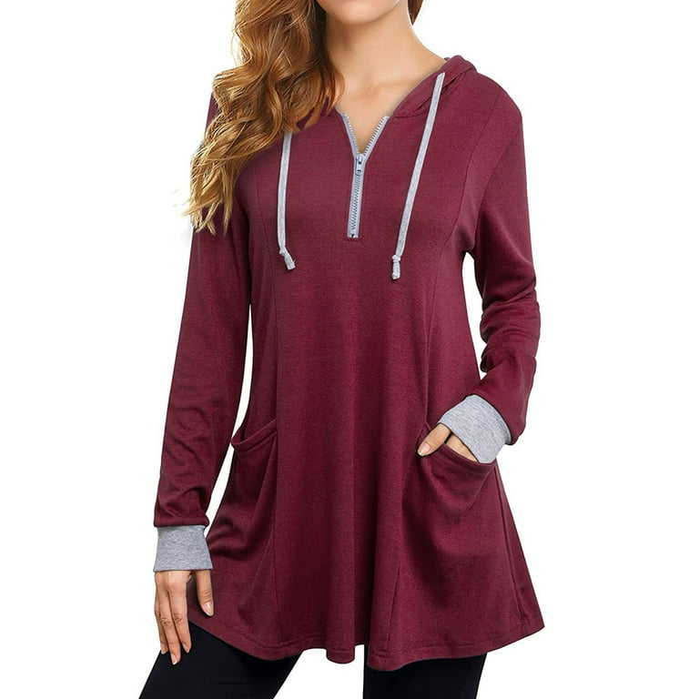 Womens tall discount zip up hoodies