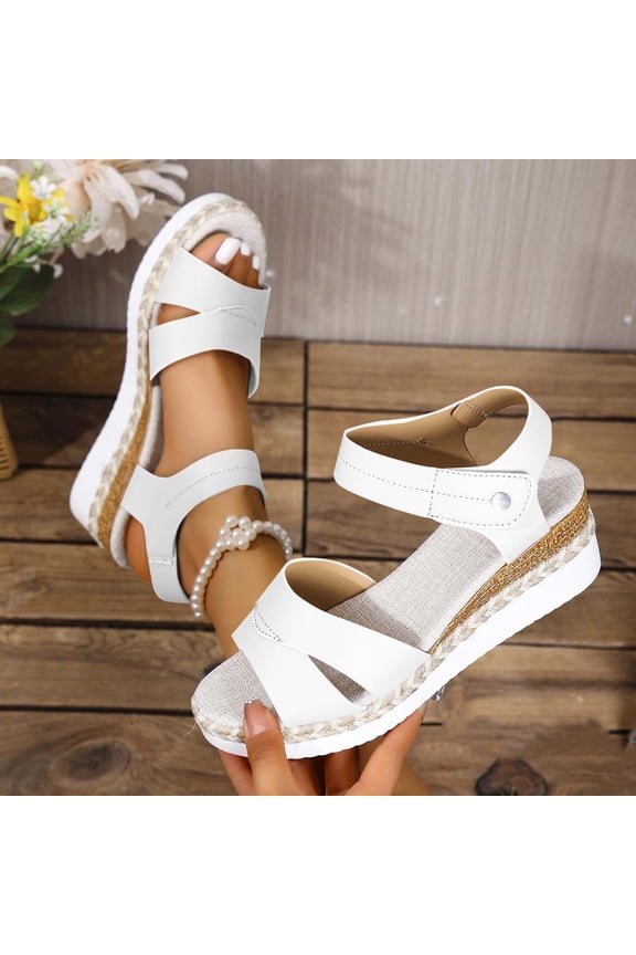 Women's Thong Sandals Indoor and Outdoor Beach Flip Flop Fashion Casual Versatile Fish Mouth Spring And Summer Beach Outdoor Open Toe Sandals