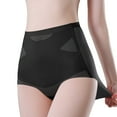 thumbnail image 1 of JIKNTTR Women's Thongs Underwear Fashion Comfortable High-Waist Shaping Seamless Silk Trendy V-Shape Underpants Breathable Lightweight Soft Briefs, 1 of 8