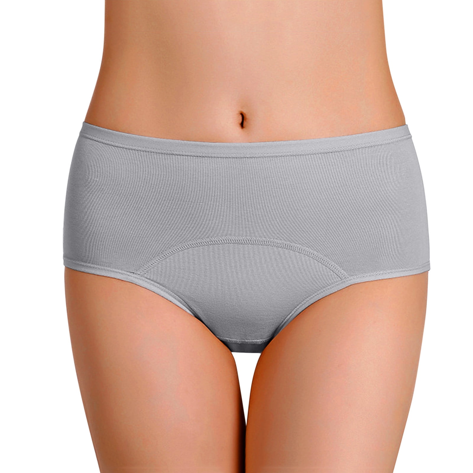 Ladies Soft Brief Underwear Solid Color Pure Cotton Seamless Breathable  Dailywear Panties Lightweight Comfy Stretch Underpants 