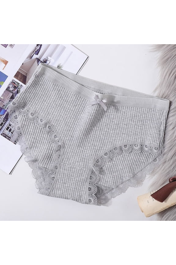 Women's Threaded Threaded Mid Rise Panties Womens Silk Lingerie Full Coverage Underwear Women Boy Cut Underwear Women Vibrating Pantie's with Control Womens Bikini Panties Size Small under Ware Ladies