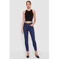 thumbnail image 1 of Women's Three Button Frayed Waistband Rolled Cuff Skinny Jeans, 1 of 4