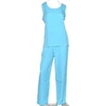 thumbnail image 1 of Women's Three-Piece Outfit in Turquoise Blue with Lace Jacket, Size 14, 1 of 3