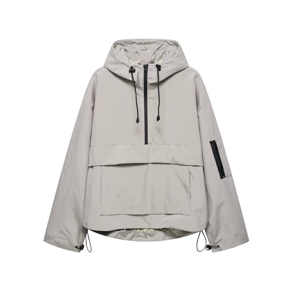 Women's Three-Proof Fabric Multi-Color Hooded Jacket with Pocket for All Weather Protection