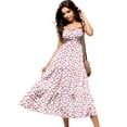 thumbnail image 1 of Women's Tie Back Ruffle Strap Dress- Large,Pink, 1 of 5