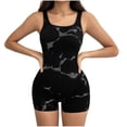 thumbnail image 1 of QSAWXQZ Women's Tie Dye Sleeveless Square Neck Shapewear Black 2XL, 1 of 7