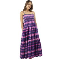 Women’s Tie Dye Dress in Fuchsia and Navy