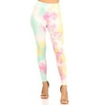 thumbnail image 1 of Women's Tie Dye Printed Casual Full Length Elastic High Rise Pull On Leggings S-3XL, 1 of 5