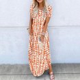 thumbnail image 1 of DailyTrove Women's Tie-Dye Striped Maxi Dress, Sleeveless, Bohemian Festival & Casual Wear, Soft Rayon Fabric, 1 of 6