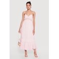 thumbnail image 1 of Women's Tie Front Keyhole Tiered Cami Maxi Dress, 1 of 3