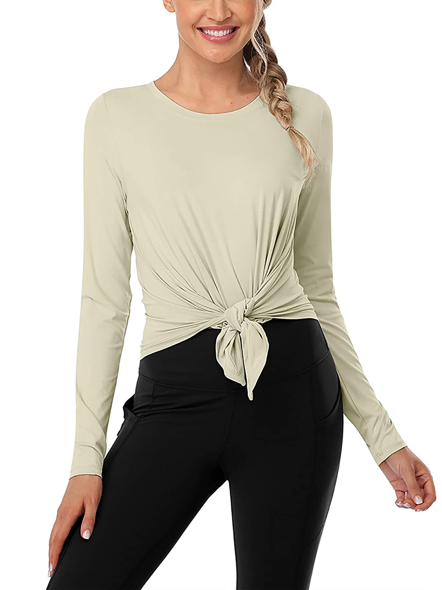 Tie front workout best sale top
