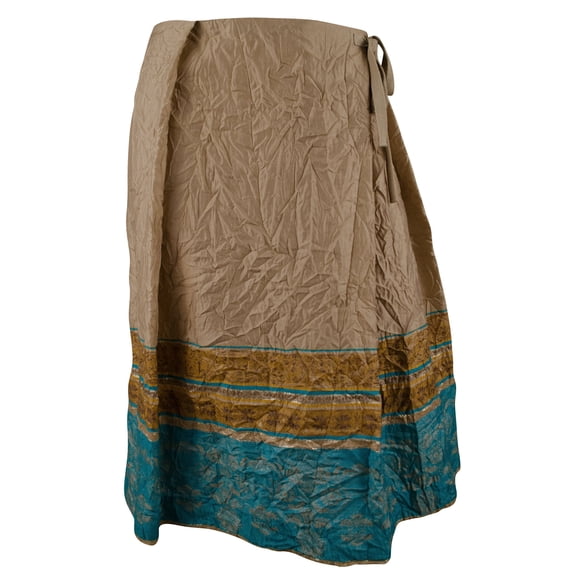 Women's Tie Waist Faux-Wrap Skirt 4