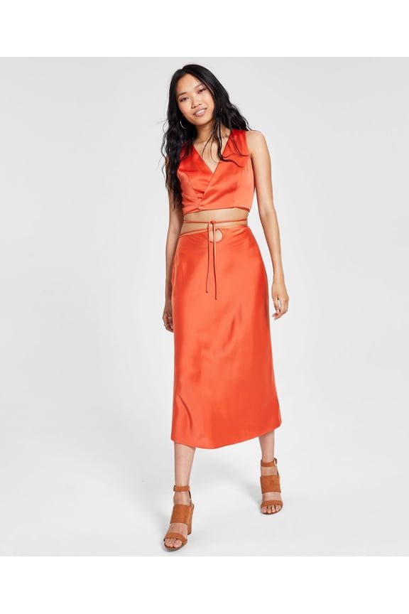 Women's Tie-Waist Skirt Persimmon S