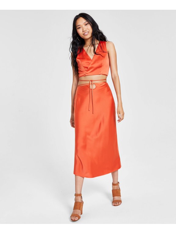 Women's Tie-Waist Skirt Persimmon S