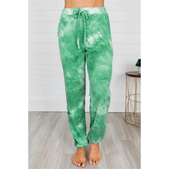 Women's Tie-dye Printing Small Feet Lantern Casual Pants Women