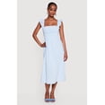 thumbnail image 1 of Women's Tiered Ruffle Sleeve Lace Up Back Midi Dress, 1 of 3