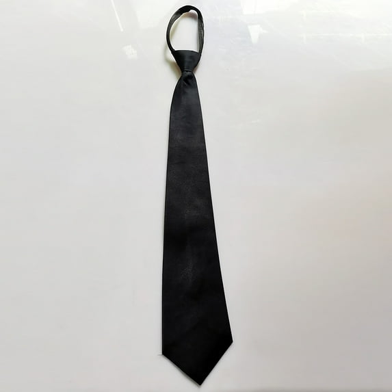 Women's Ties Men Solid Black Polyester Zip Up Necktie Smooth Zipper Tie,Blue Women's Accessories Tie