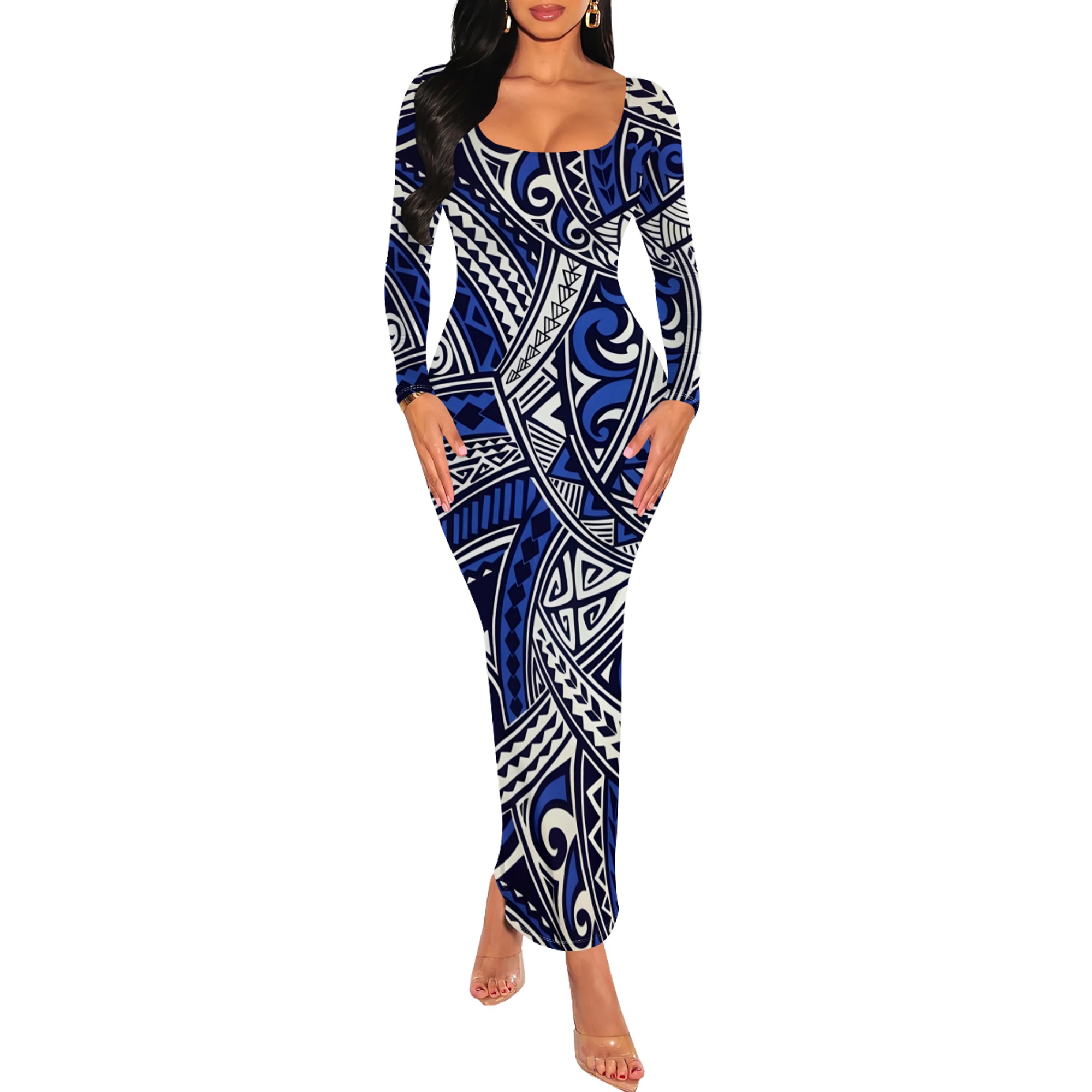 Women's Tight Casual High Stretch Maxi Long Dress for Classy Going Out