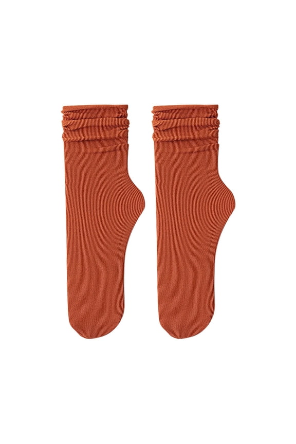 Women's Tights Stockings Socks Summer Fall Thin Ice Solid Simple Ice Silk Mid Tube Womens Socks