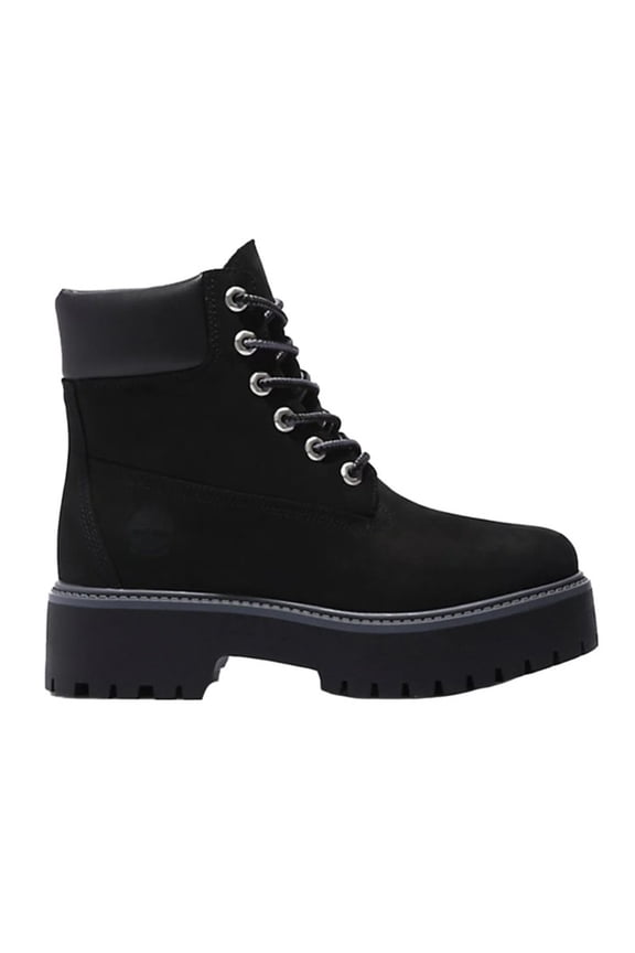 Women's Timberland Stone Street 6in WP Black Nubuck Platform Boot (TB1A5RH5 015) - 6.5