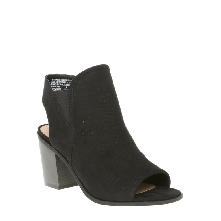 Walmart peep toe clearance booties