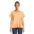 thumbnail image 1 of Women's Time and Tru Short Sleeve Washed Peplum Top, 1 of 5
