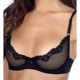 thumbnail image 1 of Women's Timpa 16449 Alice Lace Underwire Demi Bra (Black 36A), 1 of 2