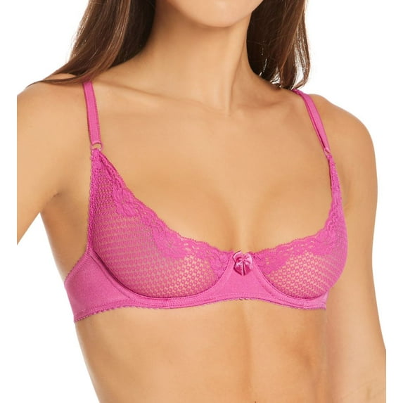 Women's Timpa 16449 Alice Lace Underwire Demi Bra (Orchid 36B)