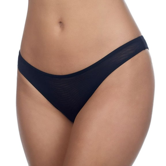 Women's Timpa 630800 Mesh Low Cut Bikini Panty (Black S)