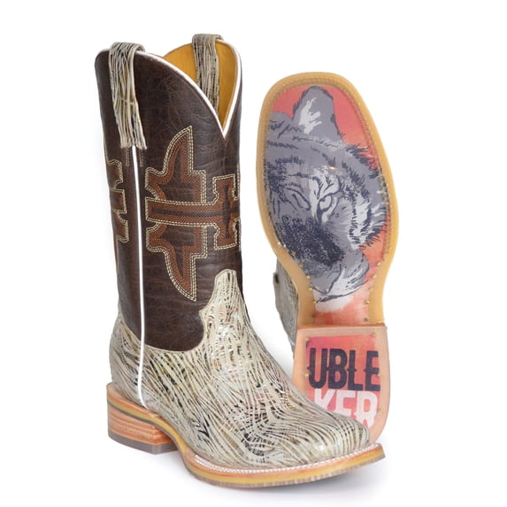 Tin Haul Women's Golden Tiger Western Boot Broad Square Toe - 14-021-0007-1482 MU 10 M US