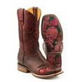 thumbnail image 1 of Women's Tin Haul Mon Cherry Boots With Skull And Roses Sole Handcrafted, 1 of 3