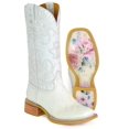 thumbnail image 1 of Women's Tin Haul Wedding Boots with Yes I Do Sole Handcrafted White, 1 of 3