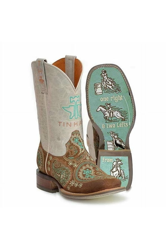 Women's Tin Haul Wildrags Boots Near Home Sole Handcrafted Tan