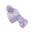 thumbnail image 1 of Women's Tinsel Snowflake Hat and Gloves Set, 2-Piece, 1 of 2